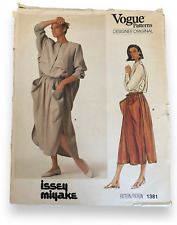 Vintage Vogue Designer Issey Miyake Tops & Skirt 1980s Pattern Sz 10 Cut RARE picture