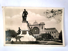 Postcard RPPC Budapest Hungary Baross Monument c1937 picture