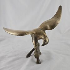 Vintage Brass Bald Eagle Landing Statue Figurine - 8