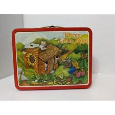Vintage 1960s Ohio Art Three Little Pigs Metal LunchBox picture