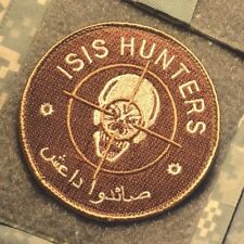 INHERENT RESOLVE OIR GREEN BERETS SP OPS ODA vêlkrö SAND-CAMO PATCH: ISIS HUNTER picture