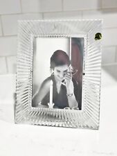 Elegant Classy Waterford Somerset Crystal Picture Frame Large Fits 5x7 Photo picture