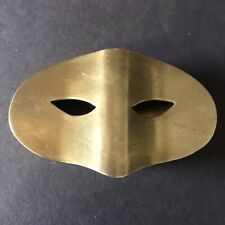 Vintage Elizabeth Arden Gilt Masquerade Mask 1930’s Gold Compact Phantom Opera￼￼ picture