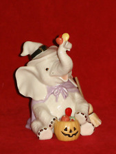 Lenox TRUNK AND TREATS Figurine Figure Halloween Witch Hat Broom Elephant NEW picture