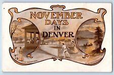Denver Colorado CO Postcard November Day Multiview 1905 Vintage Antique Unposted picture