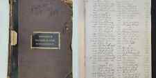 1864 antique HUDSON RIVER RAILROAD handwritten LEDGER transfers of stock picture