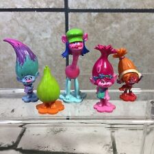 Dreamworks Trolls PVC Figures Cake Toppers lot of 5  picture