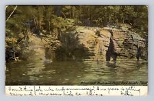 Adirondack Mountains NY-New York Pulpit Rock Lake Placid Vintage c1912 Postcard picture