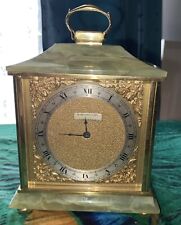 Vintage Winegartens Onyx Brass Commemorative Carriage Clock For Home Office CBE picture