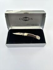 Vintage, Camillus Silver Sword #812 Lock Back Pocket Wood Handle Knife Box Mint picture