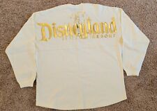 Disneyland Resort Gold Foil Glitter Castle Long Sleeve Spirit Jersey Unisex XS picture
