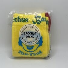 2024 Krewe Of Bacchus - TITLE FLOAT Socks Mardi Gras Specialty Throw - RARE picture