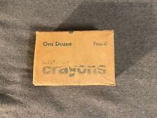 Vintage Unopened Crayola Crayons No. 8 Paper Wrapped One Dozen (12) Boxes picture