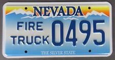 NEVADA  FIRE TRUCK / HISTORIC  license plate  2010   PICK ONE  single plate picture