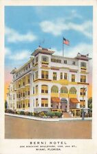 FL~FLORIDA~MIAMI~BERNI HOTEL~204 BISCAYNE BLVD~MAILED 1937 picture