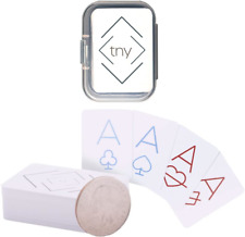 tny 2 - Ultra Mini Waterproof Playing Cards with Custom Plastic Case, Full Card picture