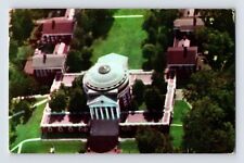 Postcard Virginia Charlottesville VA University Rotunda Aerial 1961 Posted picture