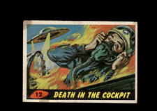 1962 Mars Attacks #12 Death in the Cockpit Poor/Fair picture