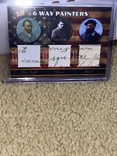 2022 PIECES OF THE PAST card 6 WAY Painters RELIC Van Gogh Picasso Monet picture
