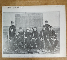 DULWICH COLLAGE 8 SHOOTIN TEAM vintage Press cutting 1900 picture