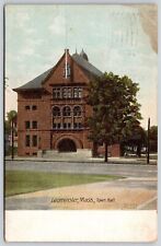 Leominster Mass Town Hall Antique Divided Back 1907 Postcard picture