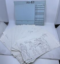 1983 He-man MOTU Ep 53 Filmation Production Art Character Model Lot Folder RARE picture