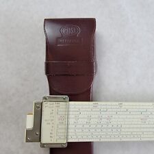 Hemmi  Bamboo / Post Versalog 1460 Slide Rule Frederick Post Co. Rare with Case picture