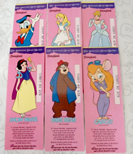 Disneyland Ticket 35th Anniversary Dream Machine Pink Ticket Set (6) Brer Bear picture