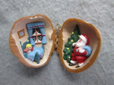 Hallmark Keepsake Ornament, Nutshell Dreams, Santa, Sleeping Child 1989 picture