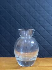 VTG MOUTH BLOWN CUT CRYSTAL ROMANIA EXTRA THICK HEAVY VASE GORGEOUS picture