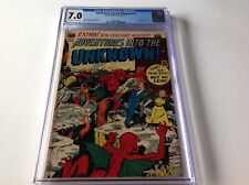 ADVENTURES INTO THE UNKNOWN 15 CGC 7.0 PRE CODE HORROR WINGED DEMONS ACG COMICS picture