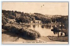 c1910's View Of Colgate Lake Hamilton New York NY RPPC Photo Antique Postcard picture