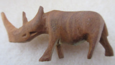 Handcarved African Rhinoceros Solid Wood Figurine Phino picture