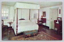 Washington's Bedroom at Mount Vernon Chrome Postcard 1273 picture
