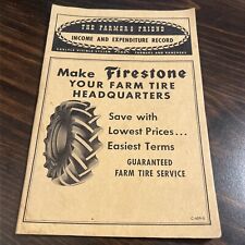 1956 Vintage Firestone Farmers Friend Income and Expenditure Record BOOKLET picture
