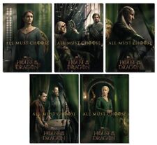 GAME OF THRONES HOUSE OF THE DRAGON Season 2 - 5 Card Promo Set - Team Green picture