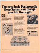 1969 Sealy Posturepedic Mattress Vintage Print Ad Advertising picture