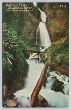 Gordon Falls Wahkeena Columbia River OR, Postcard, Oregon-Washington Railroad picture