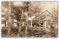 c1910's Candid Hammock Ellsworth Maine ME RPPC Photo Posted Postcard picture