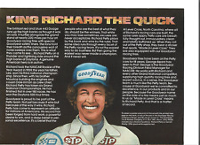 1978 Goodyear Richard Petty print ad featuring 1974 Nascar winning Dodge Charger picture
