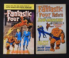 FANTASTIC FOUR Collector's Albums Pair of 1960's Lancer Marvel Comics Paperbacks picture