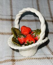Nowell’s Mold 1478 Vintage Strawberries Basket Ceramic PRE-OWNED picture
