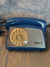 Vintage Rotary Telephone Blue 1980’s Untested Rare Retro Technex International picture