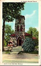 vintage Postcard - St. Joseph's Wayside Church - Irish Hills, Michigan a3 picture