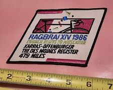 1986 Ragbrai Patch Iowa Bicycle Ride Council Bluffs To Muscatine picture