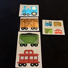 Vintage 80’s HAMBLY Foil TRAINS Stickers - picture