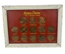 Vintage 1969 States of the Union The 13 Original States Coin Set Shell Oil picture