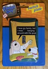 Family Guy Tin Electrical Switch Plate Cover, by Rix Prod. 2004. NEW picture
