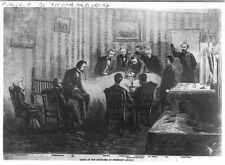 Photo:Death-bed,President Abraham Lincoln,1809-1865,Faber picture