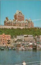 The Chateau Frontenac Canada's Quebec Sea Side Bldgs Chrome Vintage Post Card picture
